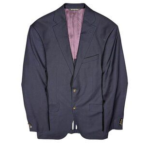 $1000 Jack Victor Blazer Textured Fabric Sport Coat Wool Cashmere Coast SPJ 38L